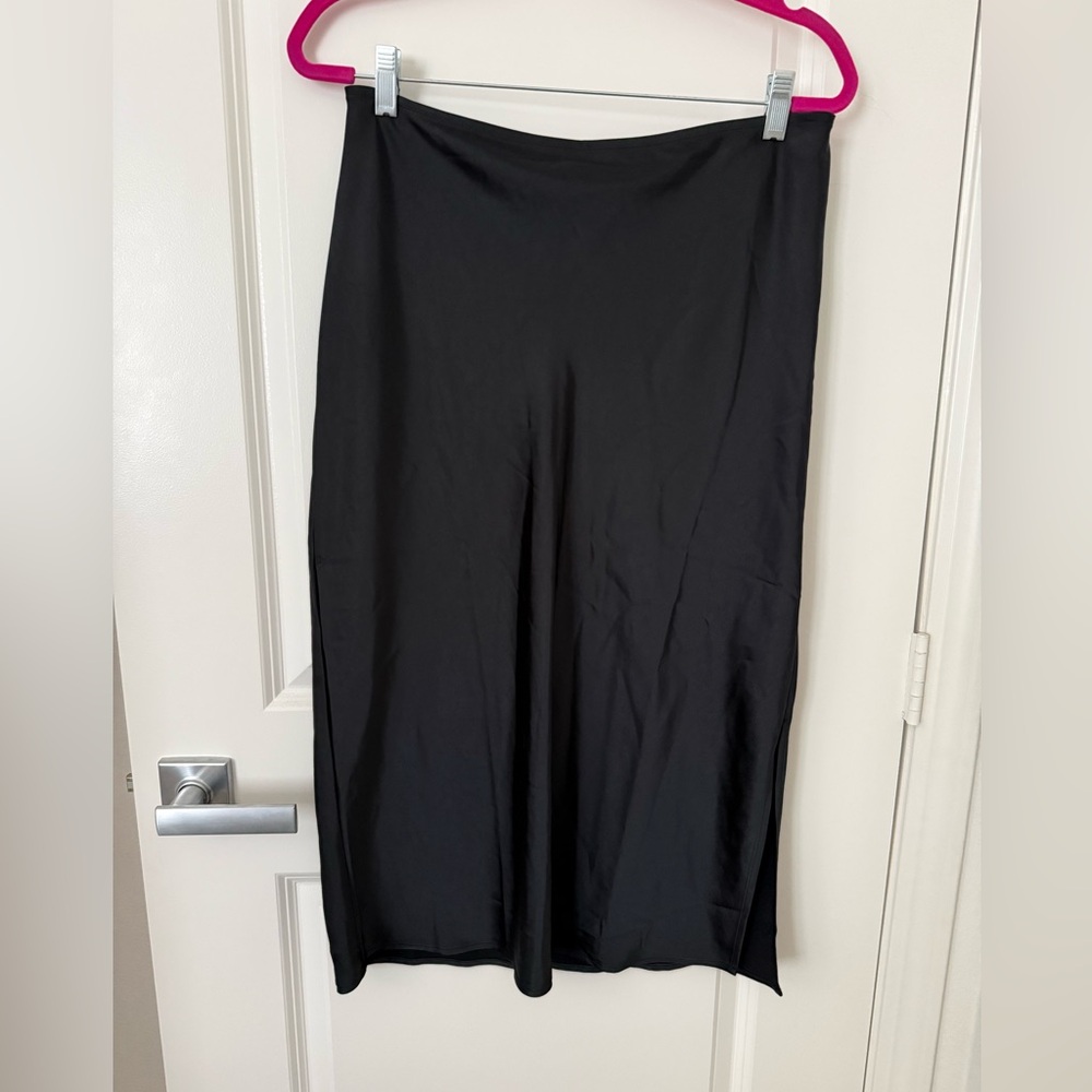 Old Navy satin midi dress.